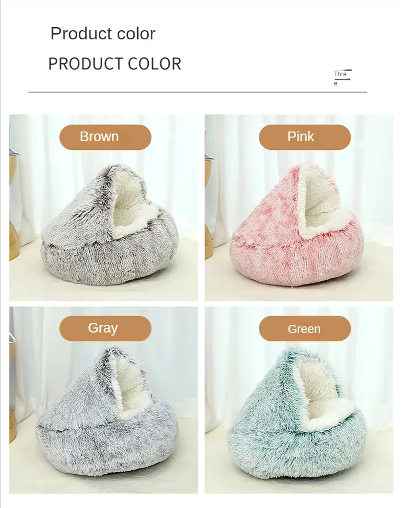 2-in-1 Plush Pet Bed