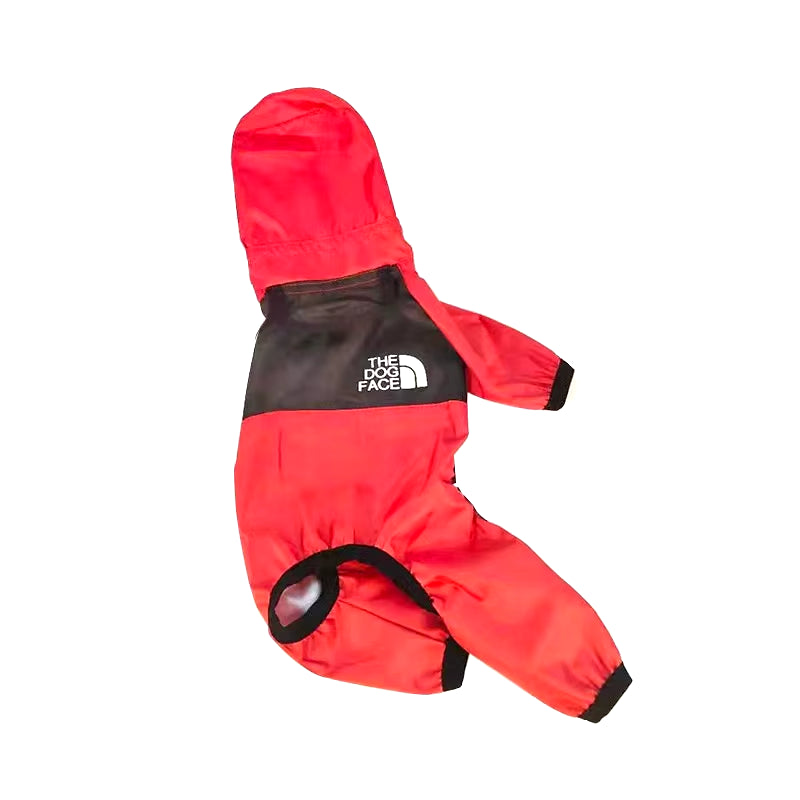 Pet Dog Raincoat Waterproof Waterproof with Transparent Hooded Jumpsuit Dog Clothing Clothes for Dogs Cats Jacket Dog Costume